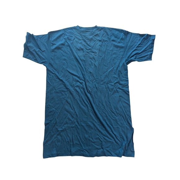 Cottonsville Mens Teal Blue Green Extra Long Heavyweight T-Shirt 3XL 100% Cotton - Picture 6 of 6